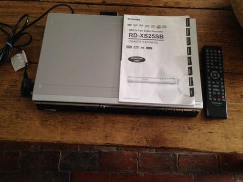 TOSHIBA HDD & DVD video Recorder - RD-XS25SB model; silver, EX