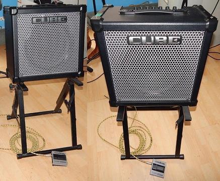 Roland 80GX Cube 80 watt Combo, includes: CC Foot-switch, Amp Stand, New cover, leads and manual