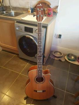 Chord electro acoustic bass guitar