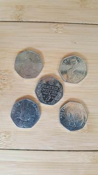 Beatrix potter 50p coin set