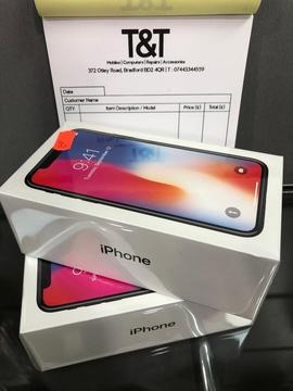 IPhone X 64gb sealed pack gray Virgin EE Network 12 month apple waranty