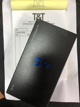 Samsung Galaxy S9+ 128gb black Work any sim 2 year waranty