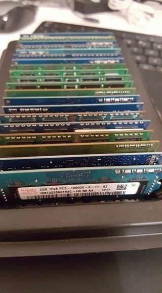 30 X 1Gb Laptop Ram memory modules Notebook , Netbook