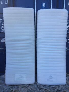 Bargain Luxury Small Single Mattresses 2ft . 6 Excellent Condition Free Delivery In Norwich