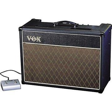Vox AC15CC1X 15-Watt 1x12 Celestion Alnico Blue Speaker with Foot Pedal