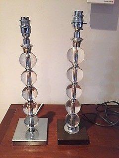 Laura Ashley Glass Bauble Table Lamps