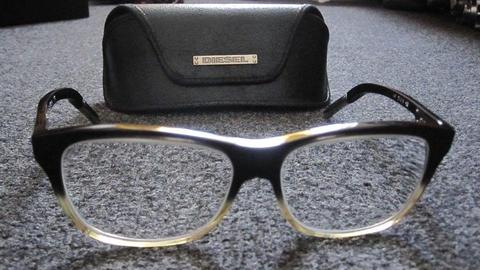 diesel dv0119 h09 retro style eyeglasses frame