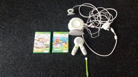 (Eduactional). Leapfrog Leap TV Console + 2 Games