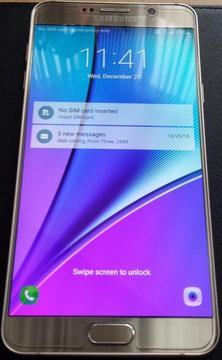 Samsung Galaxy Note 5, 32GB, Mint Condition like New, Unlocked to all Network