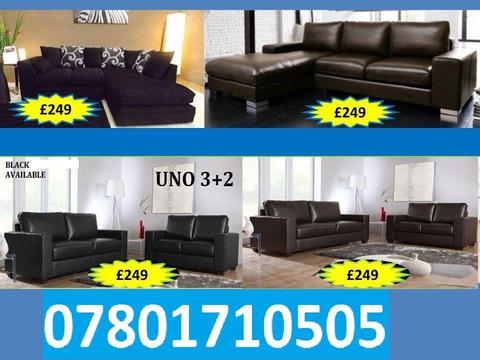 SOFA 3+2 AND RANGE CORNER LEATHER AND FABRIC BRAND NEW ALL UNDER £250 4