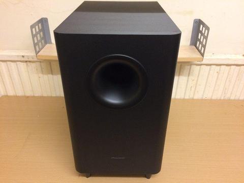 Pioneer S-22W-P Home Cinema Passive Subwoofer, High Quality Deep Bass Reflex Sound, Fully Working