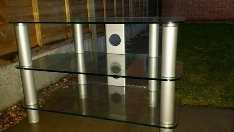 Clear Glass TV stand