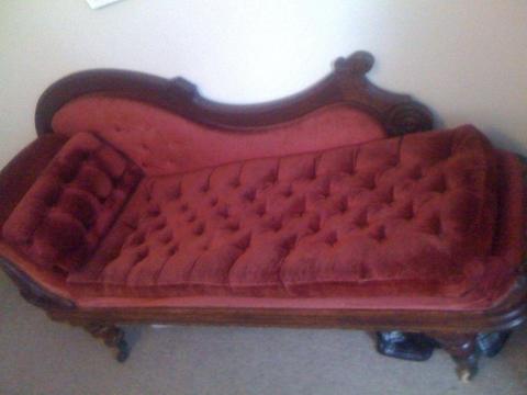 Special Offer: Antique Vintage Victorian Chaise Lounge for sale