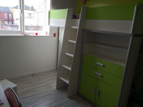 2 X MODERN KIDS BUNK BEDS WITH MASSIVE STORAGE SPACE!