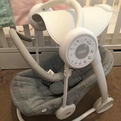 Starlite baby swing with adjustable canopy -from non smoking household- never used - batts included