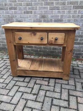 Rustic pine kitchen island (delivery available)