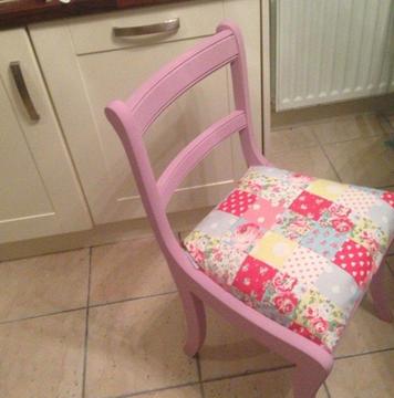 Upcycled table and 4 chairs great quality annie sloan