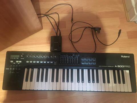 Roland A-500PRO 49-Key MIDI Keyboard Controller & Roland Duo Capture