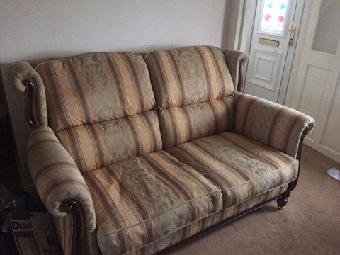 Free regency sofa and armchair decent condition