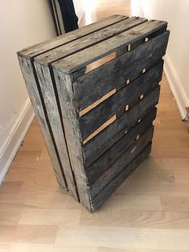 4 vintage original fruit wooden crates