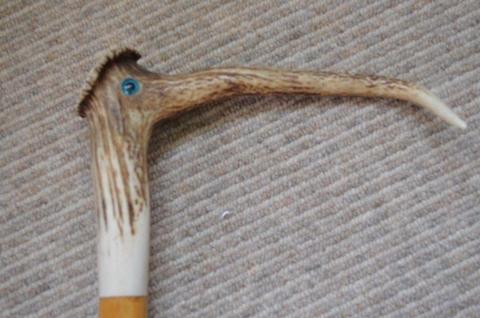 Walking stick made in the Yorkshire Dales with Horn Handle