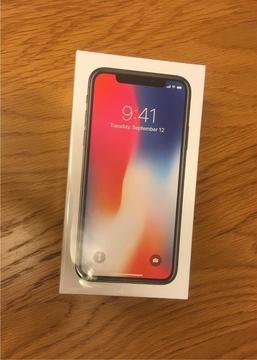 Brand New iPhone X : 256gb - Unlocked to all Networks