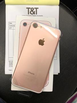 Iphone 7 32gb rose gold brand new Voda Lebara Network With apple warranty