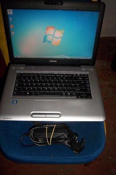 Toshiba Satellite Laptop, 2.0ghz Dual core, Windows 7, 250gb Hdd, Wifi, Dvd-rw, 2Gb Memory