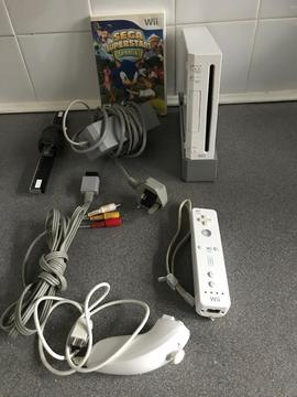 Nintendo Wii Console and Sonic Game