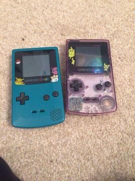 2 x gameboy color consoles