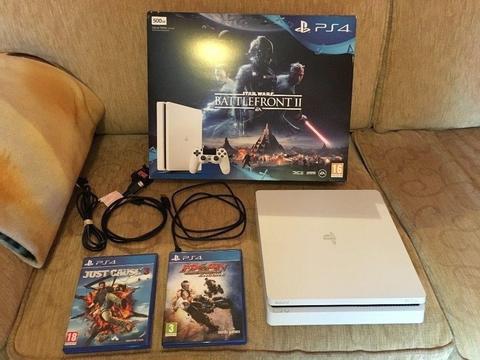 ps4 500gb slim with box 2 month old