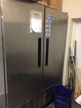 Large double door commercial fridge