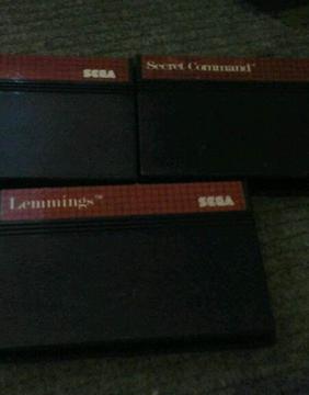 3 master system games / £5 each or £12 for all 3