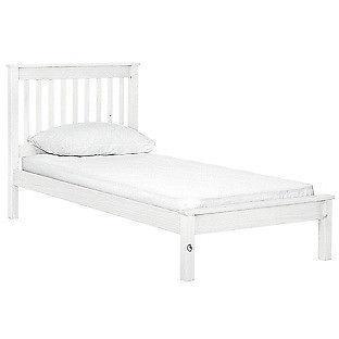 Aspley Single Bed Frame - White