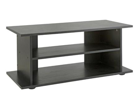 Black wooden TV stand
