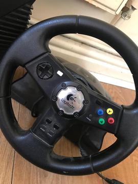 Original Xbox & Steering Wheel