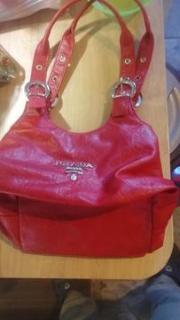 Red Prada bag