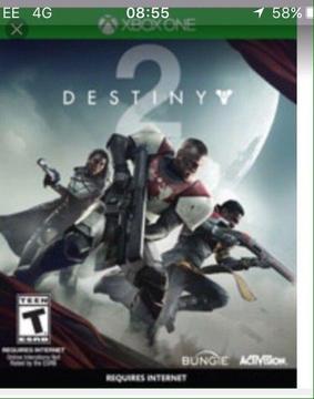 Destiny2 Xbox one