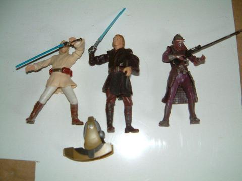 Luke Skywalker and other Starwars figures, Good clean used condition