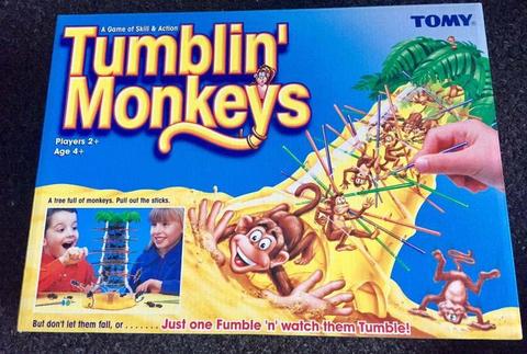 Tumblin' monkeys board game in as new condition