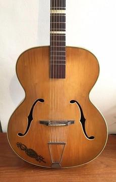 Triumph Archtop Acoustic Guitar 1950s Vintage Framus Factory