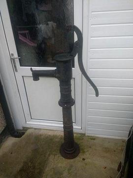 cast iron water pump vintage