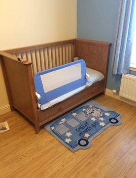 Cot, cotbed and drawers
