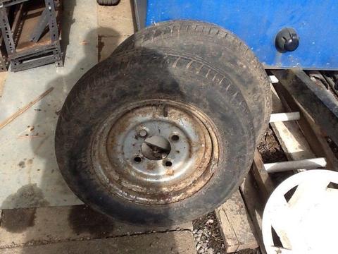 2 wheels tyres 155 13