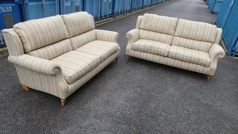 As New !Two Matching Parker Knoll sofas Only Two Years Old,Cost £3000
