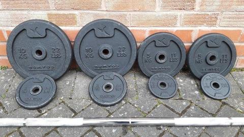 DOMYO WEIGHTS SET WITH 6FT BARBELL
