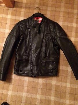 Ladies leather motor cycle jacket size small (10) for sale £15.00