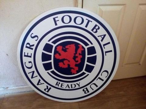 Rangers FC large sign for sale x2