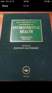 Clays handbook of Enviromental health