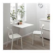 Folding Desk Foldable Standing Desk White Ikea Wall Mounted Table Small Home Studio Student Norberg